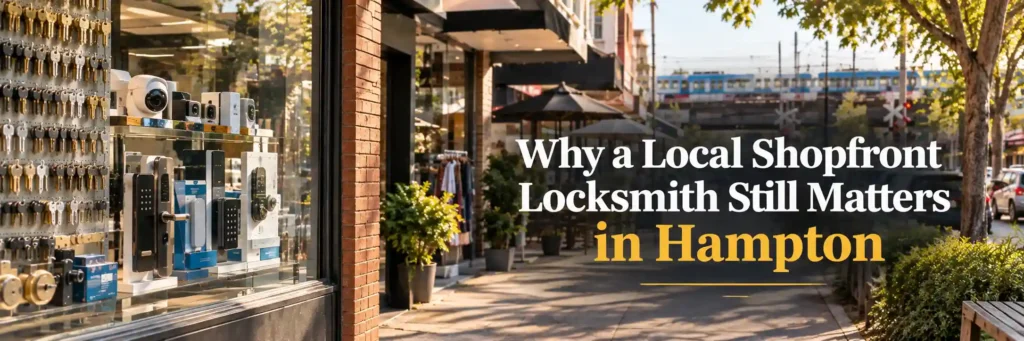 Local shopfront locksmith services for Hampton businesses