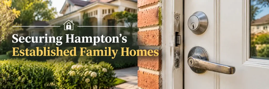 Securing established family homes in Hampton with quality door locks
